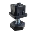 Pé nivelador sextavado 1/4 base 22mm + bucha - 100pçs Pé nivelador sextavado 1/4 base 22mm + bucha - 100pçs