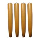 Pé Palito 30cm Madeira Mel Para Sofá, Puff, Poltrona, Namoradeira, Mesas