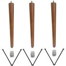 Pe Palito 50cm Chapa Reto Suporte V + Parafuso
