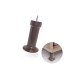 Pé Para Sofás E Cama Box Cor Café 13cm