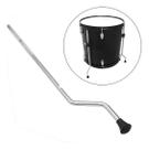 Pé Para Surdo De Bateria 49cm Liverpool Prateado