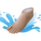 Pé Sach, Salto 10mm Núcleo Em Nylon À Prova Dágua Prótese