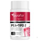 PEA 600 Palmitoiletanolamida Bioativa com Colágeno Tipo 2 I 60 caps Purafor
