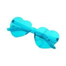 Peach Heart Shaped Sunglasses, Óculos De Festa Sem Moldura, Peça grossa