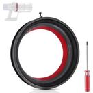 Peça de reposição do anel de vedação fixo superior do compartimento de poeira para aspirador Dyson Cyclone V10 SV12