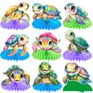 Peças centrais de festa Candy Chef Turtle Theme 12 unidades