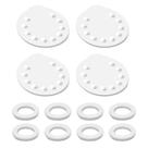 Peças de bomba de mama Maymom 8 O-Rings 4 membranas para Medela Harmony