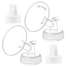 Peças de bomba de mama Maymom Flange de 14 mm com válvula de bico de pato