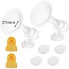 Peças de bomba de mama NENESUPPLY, válvulas de flange e membranas de 21 mm