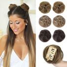 Peças de cabelo REECHO Space Bun Mini Claw Clip Coque de cabelo falso Peças de cabelo REECHO Space Bun Mini Claw Clip Coque de cabelo falso