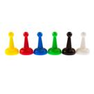 Peças de peões Super Z Outlet sortidas 2,54 cm, multicoloridas x24 Peças de peões Super Z Outlet sortidas 2,54 cm, multicoloridas x24