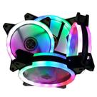 Peças de refrigeração do sistema de computador 12012025 mm ventilador de refrigeração led branco 12v 4pin a 3pin rgb caso do computador pc cpu