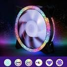 Peças de refrigeração do sistema de computador 3 pinos 12cm caixa de refrigeração silenciosa do computador ventilador refrigerador broca de gelo aurora rgb argb pc