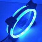 Peças de refrigeração do sistema de computador azul universal multi cores led case fan ring cool pc computador case fan game movies
