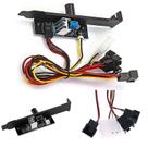 Peças de refrigeração do sistema de computador Controlador de ventilador de gabinete de 3 canais Conector de ventilador de 3/4 pinos adaptador de hub controle divisor