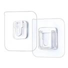 Peças Gancho Adesivo Dupla Face Transparente Sem Pregos Furos