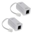 Peças instaladoras de filtro de telefone com modem DSL para eliminação de interferências Peças instaladoras de filtro de telefone com modem DSL para eliminação de interferências