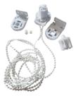 Peças Kit Para Cortina Persiana Rolo Tubo 32mm, com Corrente Cor Branco Peças Kit Para Cortina Persiana Rolo Tubo 32mm, com Corrente Cor Branco