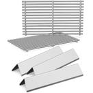 Peças para grelhar QuliMetal Weber Spirit Barras de 15,3" Grelhas de 17,5"