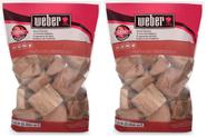 Pedaços de madeira Weber Cherry para grelhar e fumar 2 kg