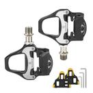 Pedais de bicicleta de estrada ROCKBROS Alloy Clipless com chuteiras SPD-SL