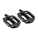 Pedal 9/16” Rosca Grossa Plataforma Freestyle Preto Alumínio