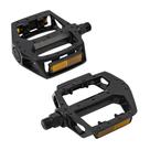 Pedal Alumínio Plataforma Bicicleta Bike Rosca Grossa Mtb Preto com Refletores