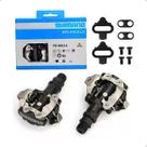 Pedal Clip Shimano Bike Pd-m520 Mtb Preto Com Tacos Ciclismo