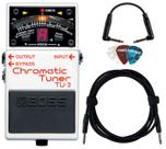 Pedal de Afinador Cromático BOSS TU-3 com Cabo e Palhetas Pedal de Afinador Cromático BOSS TU-3 com Cabo e Palhetas