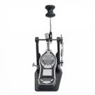 Pedal De Bumbo Para Bateria Acústica e Eletrônica Voik VPB50 Corrente Dupla Tensão Ajustável Ajuste de Altura Base em Metal Cor Prata e Preto