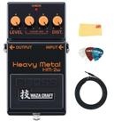 Pedal de distorção BOSS HM-2W Heavy Metal com acessórios Pedal de distorção BOSS HM-2W Heavy Metal com acessórios