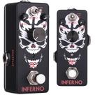 Pedal de guitarra de distorção EX Inferno Death Metal com reforço de 3 modos