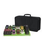 Pedal de guitarra, estojos Gator, alumínio com bolsa de transporte, verde
