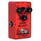 Pedal de guitarra STRICH ZEAL BLAST Boost com ajuste baixo/alto de 2 bandas