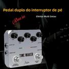 Pedal Duplo De Efeitos Para Guitarra E Baixo Com 11 Efeitos, Tap Tempo E Rowin Ultimate Time Maker