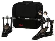 Pedal Duplo Pearl Eliminator Black Limited P-2052C/B 25th Anniversary com semicase e polias extra