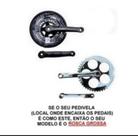 Pedal Gts Plataforma Aluminio ORIGINAL Rosca Fina ou Grossa