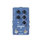Pedal Harmony Mooer X2 com 2 Canais M729 para Guitarra Efeito de Harmonia Polifônica Controle de Intervalo Dry Wet True Bypass Compacto 9V DC