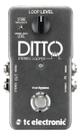 Pedal Looper Tc Electronic Ditto Stereo De Guitarra 9v Preto