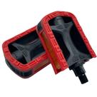 Pedal Stark Rosca Fina Bike Bicicleta Plataforma Vermelho