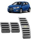 Pedaleira Chevrolet Sonic 2012 até 2014 - Câmbio manual Preto