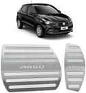 Pedaleira Fiat Argo 2018 até 2022 - Câmbio automático prata