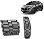 Pedaleira Fiat Toro 2022 até 2025 - Câmbio automático Preto