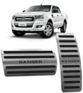 Pedaleira Ford Ranger 2017 até 2023 - Câmbio automático Preto