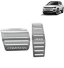 Pedaleira Jeep Compass 2017 até 2021 - Câmbio automático prata Pedaleira Jeep Compass 2017 até 2021 - Câmbio automático prata