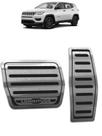 Pedaleira Jeep Compass 2017 até 2021 - Câmbio automático Preto