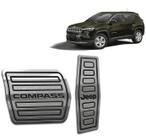 Pedaleira Jeep Compass 2022 até 2025 - Câmbio automático Preto Pedaleira Jeep Compass 2022 até 2025 - Câmbio automático Preto
