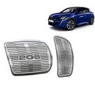 Pedaleira Peugeot 208 2021 até 2024 - Câmbio automático prata Pedaleira Peugeot 208 2021 até 2024 - Câmbio automático prata