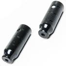 Pedaleira Trolha Xadrez Aço Pedana Apoio Preto 11cm para Eixo com Rosca 38x110mm Par