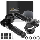 Pedaleiras Dobráveis Universais M8 para Motocicleta JXPANG, Pretas Pedaleiras Dobráveis Universais M8 para Motocicleta JXPANG, Pretas